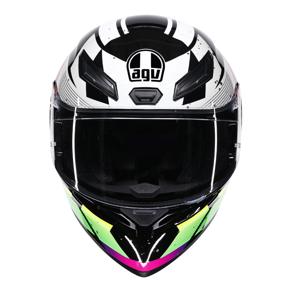 AGV K1 S Punkpulse Black/Purple/Lime XS