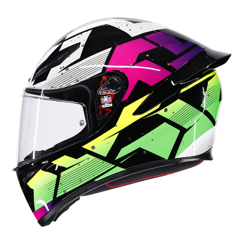 AGV K1 S Punkpulse Black/Purple/Lime S