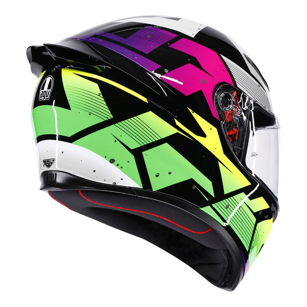 AGV K1 S Punkpulse Black/Purple/Lime S