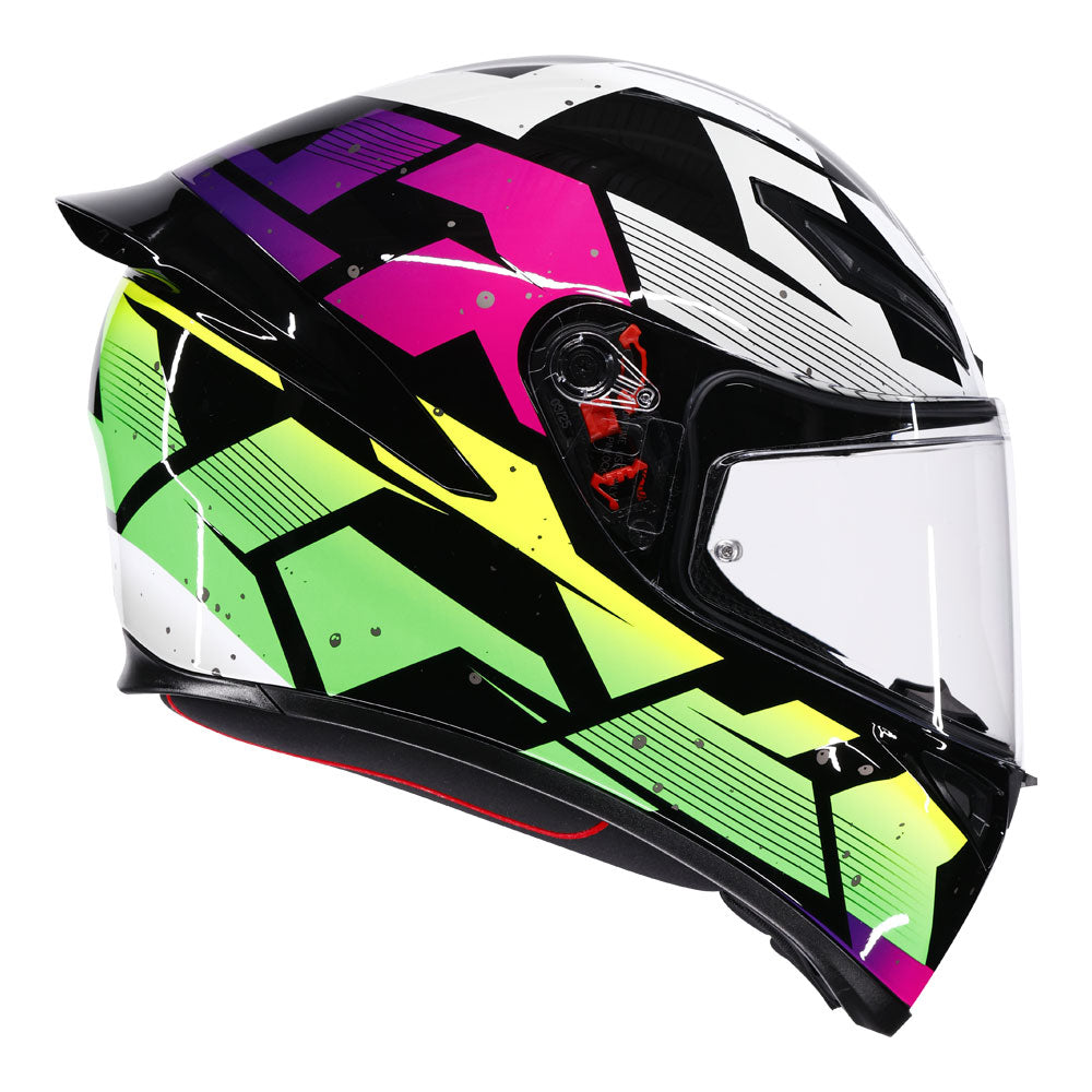 AGV K1 S Punkpulse Black/Purple/Lime XL