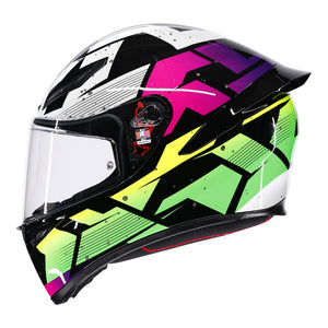 AGV K1 S Punkpulse Black/Purple/Lime XL