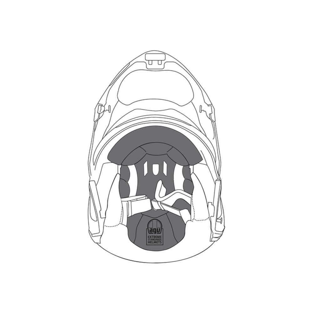 AGV Removable Crown Pad Sportmodular 3XL