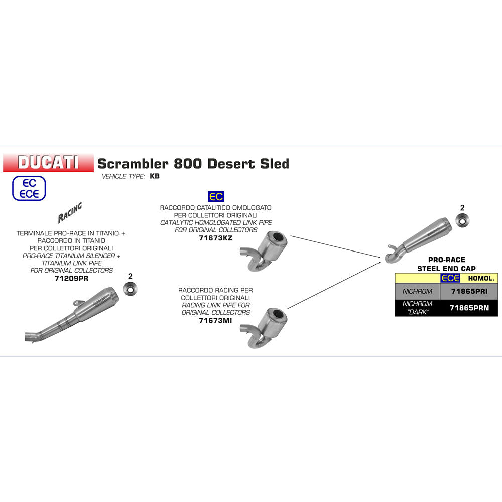 ARROW DUC Silencer Pro-Race Titanium with Ti End Cap