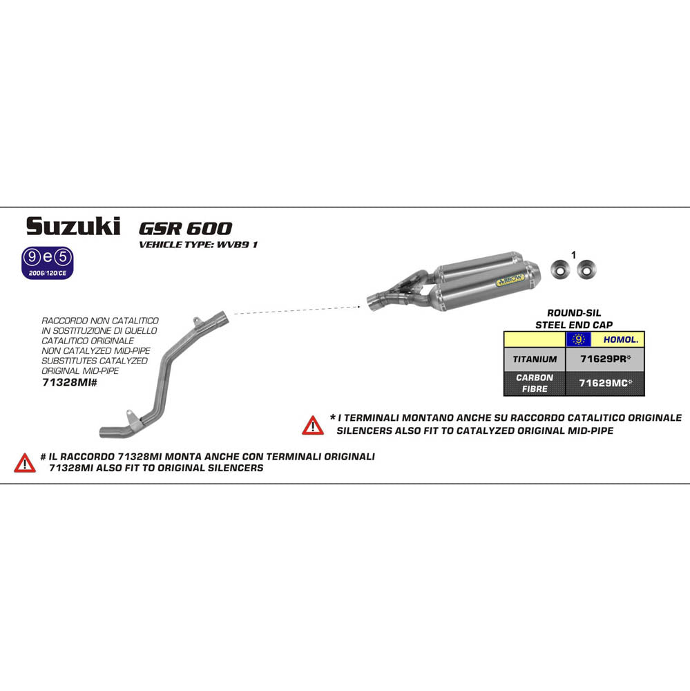ARROW SUZ Link Pipe Stainless Steel