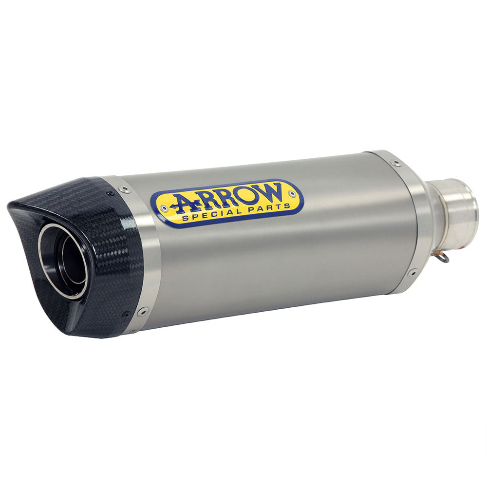 ARROW SUZ Silencer Thunder Aluminium Silver with CF End Cap