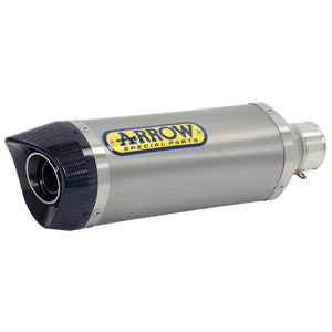 ARROW SUZ Silencer Thunder Aluminium Silver with CF End Cap