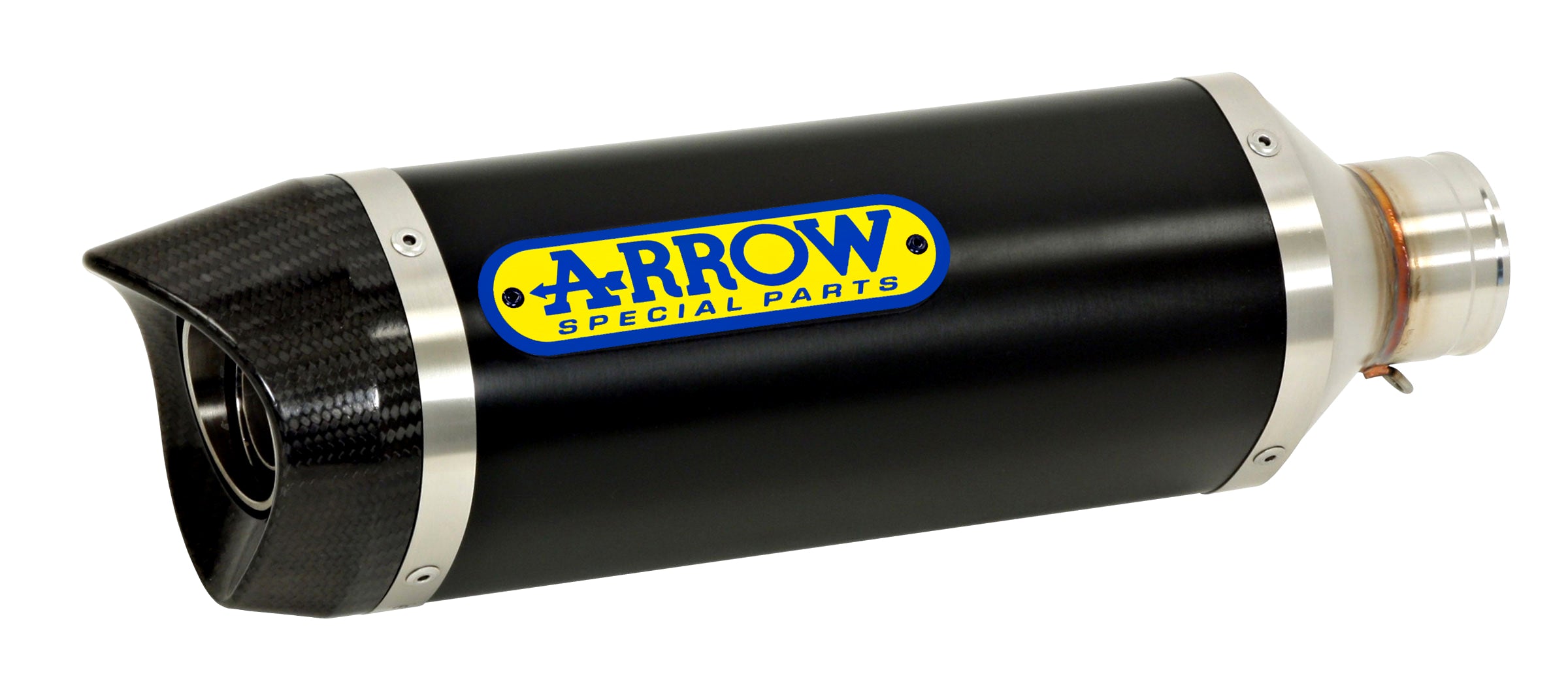 ARROW YAM Silencer Thunder Aluminium Dark with CF End Cap