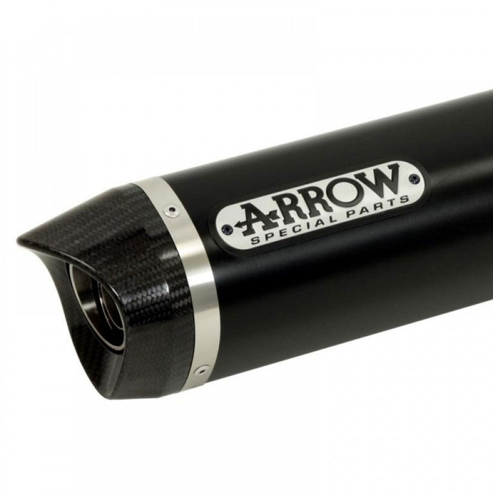 ARROW KAW Silencer Indy Race Aluminium Black with CF End Cap