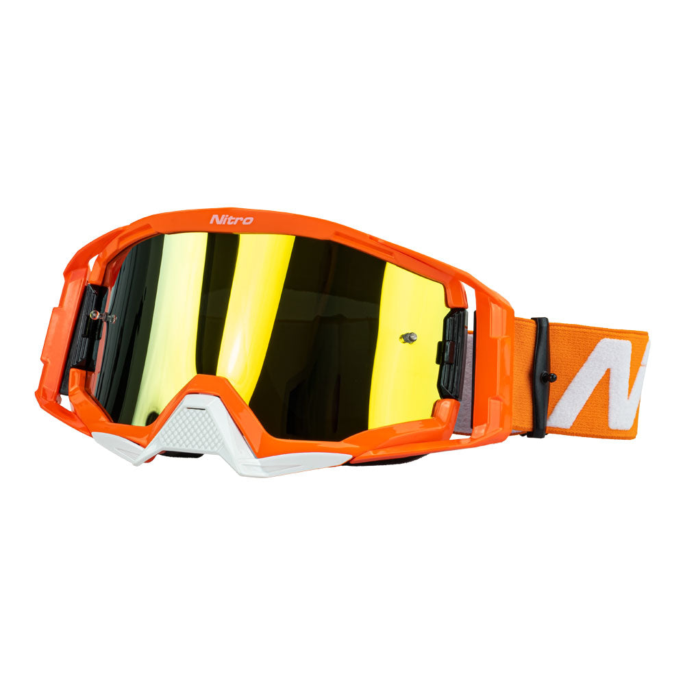 NITRO NV-150 MX Goggle Orange Frame Gold Lens