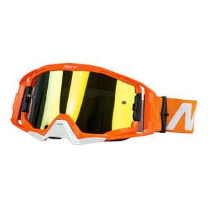 NITRO NV-150 MX Goggle Orange Frame Gold Lens