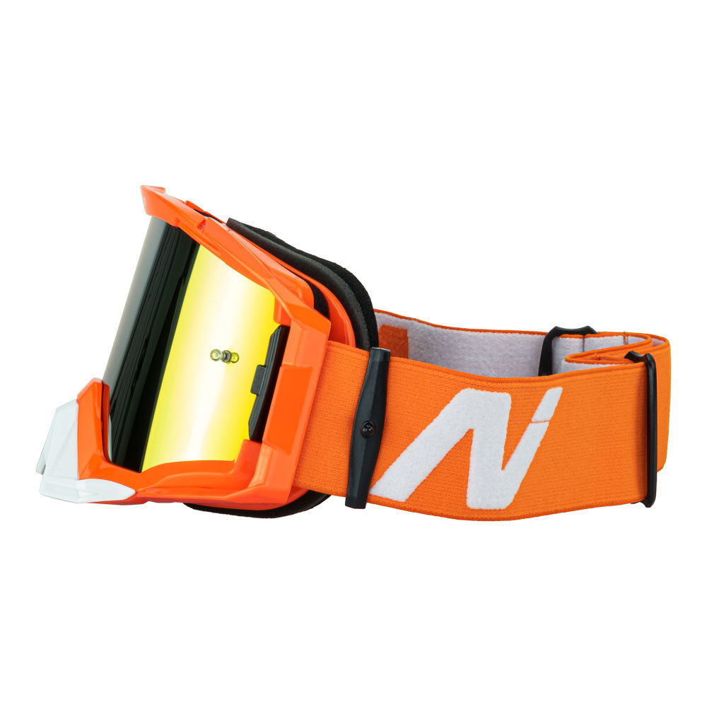 NITRO NV-150 MX Goggle Orange Frame Gold Lens