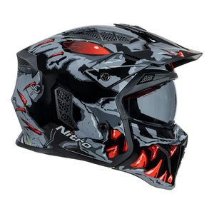 NITRO NZ302 Toxic Grey/Red M