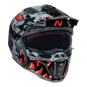 NITRO NZ302 Toxic Grey/Red XL
