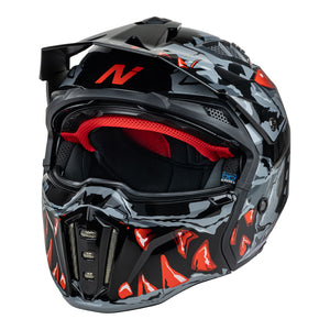 NITRO NZ302 Toxic Grey/Red XL