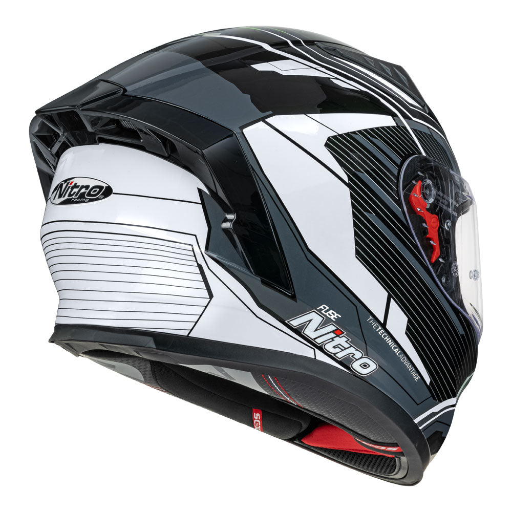 NITRO N501 Fuse Gloss Grey/White/Black XL