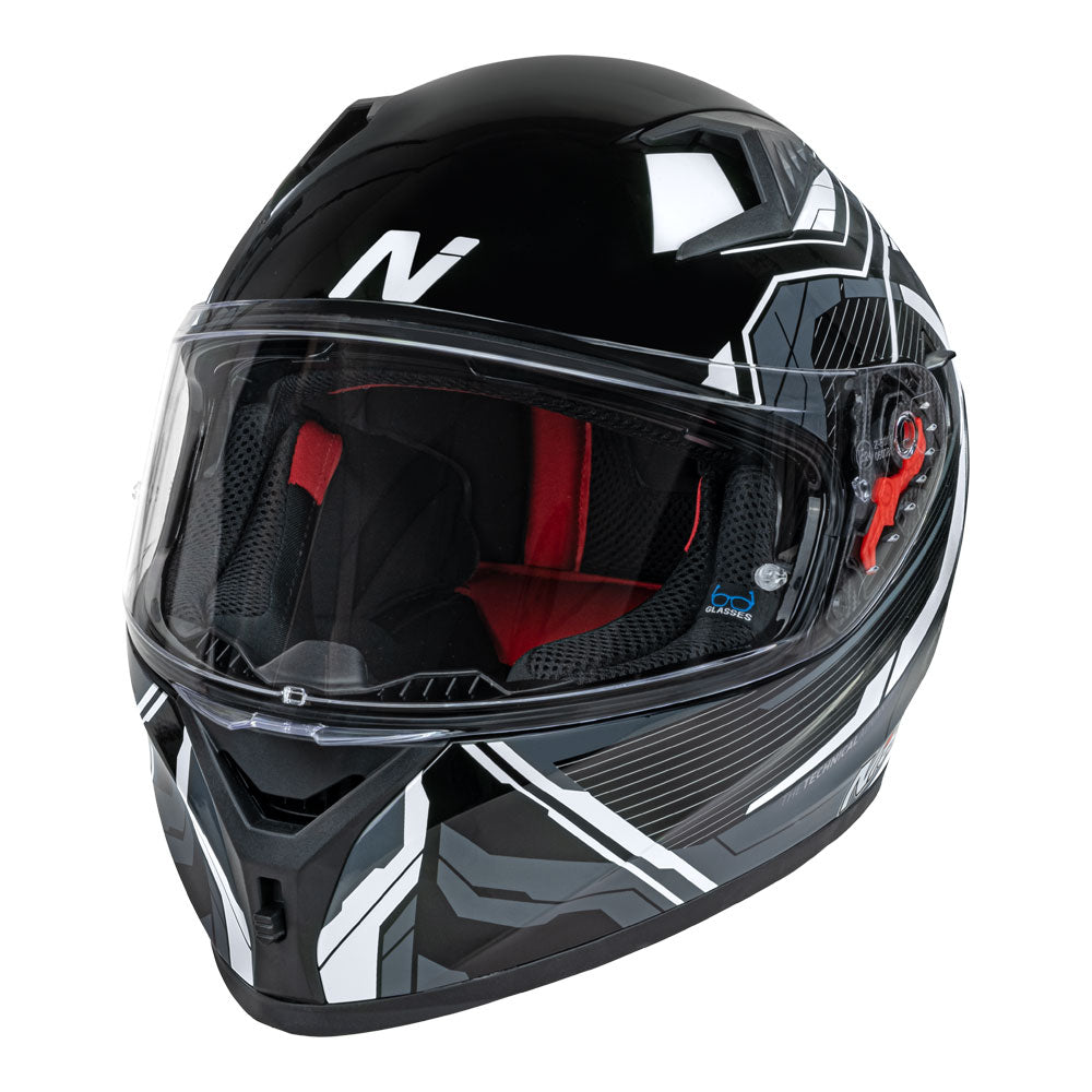 NITRO N501 Fuse Gloss Grey/White/Black XL