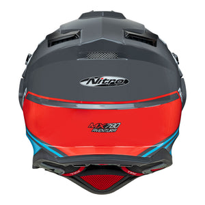 NITRO MX780 Adventure Gloss Grey/Light Blue/Red/White M