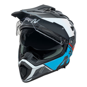 NITRO MX780 Adventure Gloss Grey/Light Blue/Red/White M