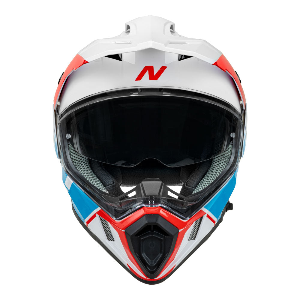 NITRO MX780 Adventure Gloss White/Light Blue/Red/Blue M