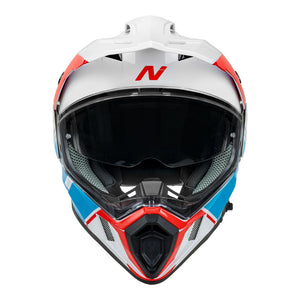 NITRO MX780 Adventure Gloss White/Light Blue/Red/Blue M