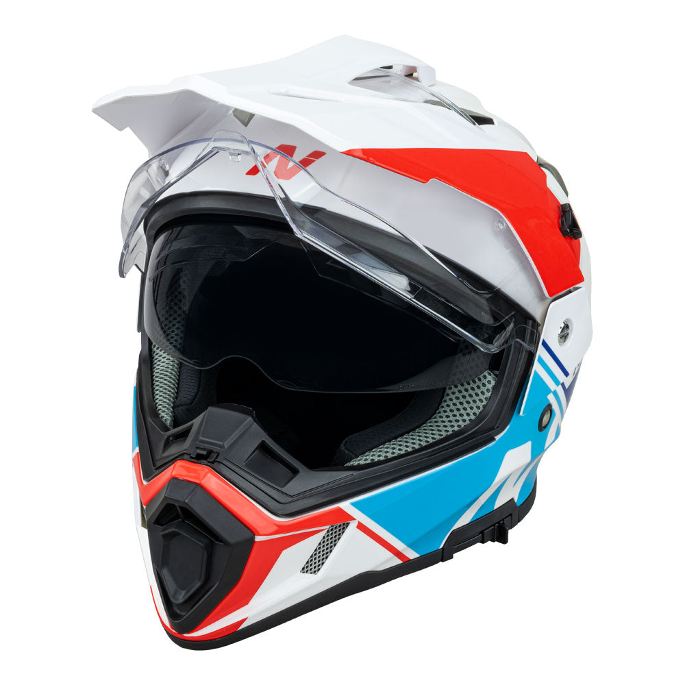NITRO MX780 Adventure Gloss White/Light Blue/Red/Blue M