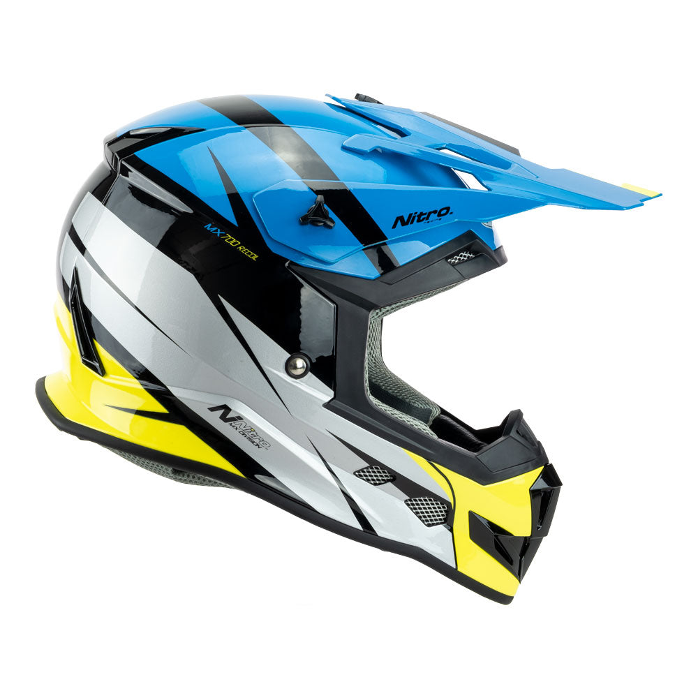 NITRO MX700 Recoil Black/Light Blue/Silver/Fluro Green L*