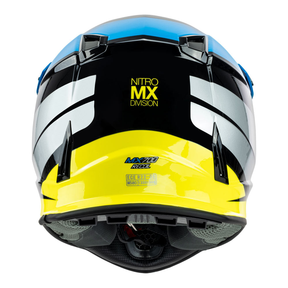 NITRO MX700 Recoil Black/Light Blue/Silver/Fluro Green XL*