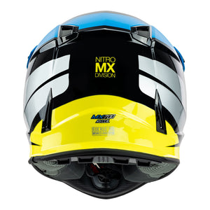 NITRO MX700 Recoil Black/Light Blue/Silver/Fluro Green XL*
