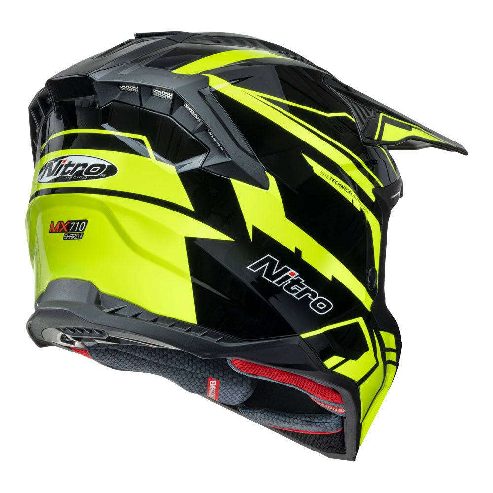 NITRO MX710 Shard II Fluro Yellow/Black 2XL
