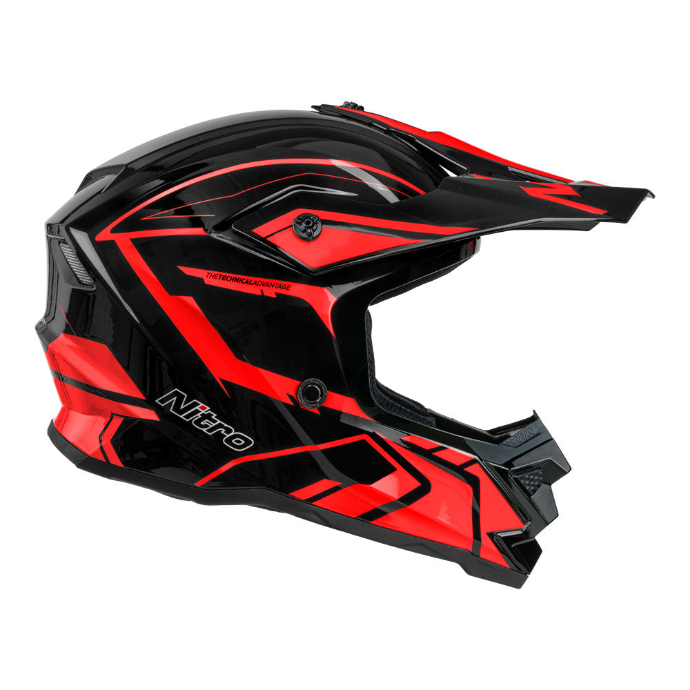 NITRO MX710 Youth Shard II Red/Black YL