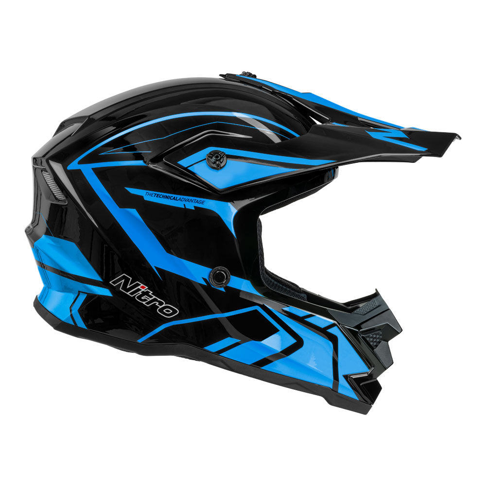 NITRO MX710 Youth Shard II Blue/Black YM