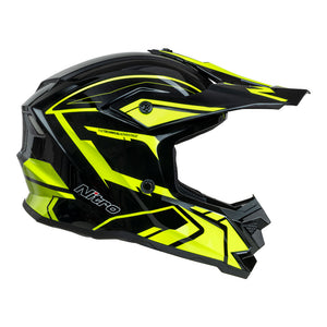 NITRO MX710 Youth Shard II Fluro Yellow/Black YS