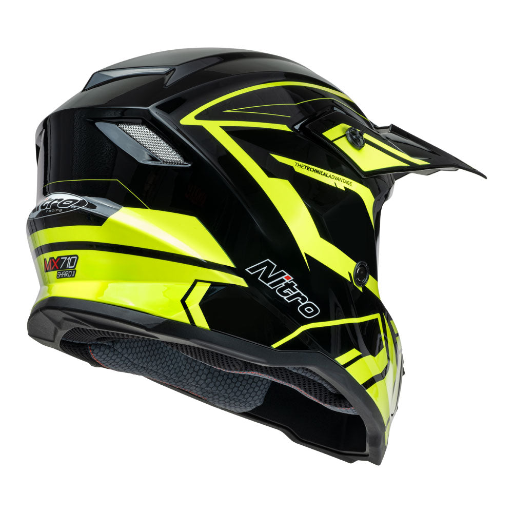 NITRO MX710 Youth Shard II Fluro Yellow/Black YM