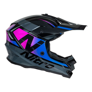 NITRO MX710 Youth Onyx Purple/Pink YM