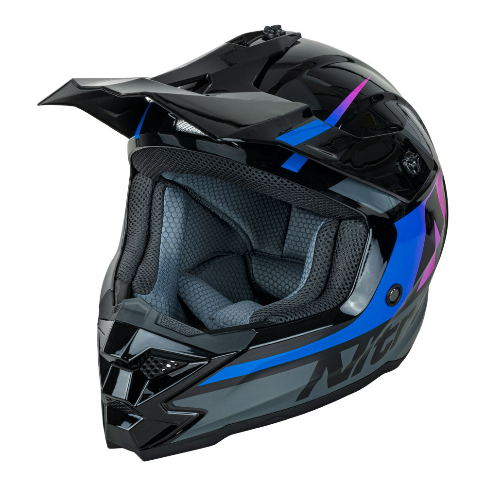 NITRO MX710 Youth Onyx Purple/Pink YM