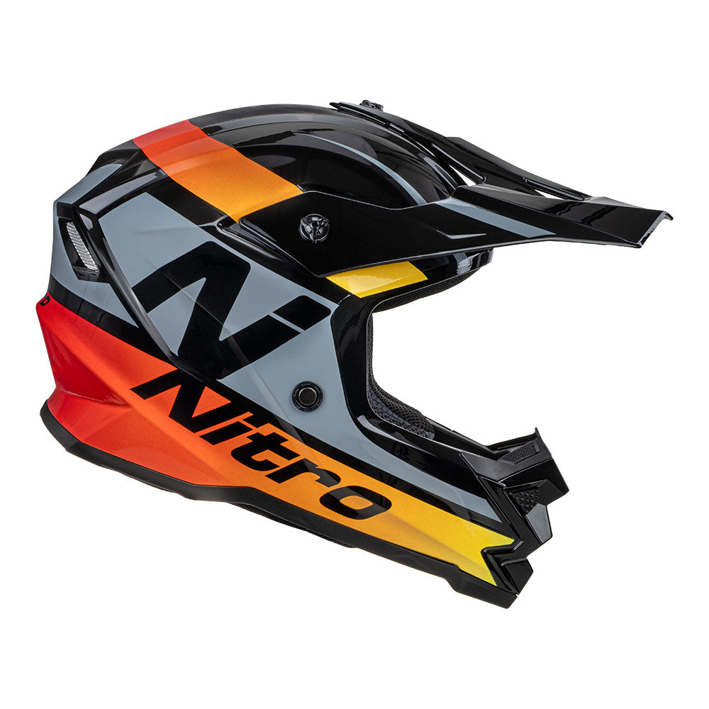 NITRO MX710 Youth Onyx-Q2 Yellow/Red YS
