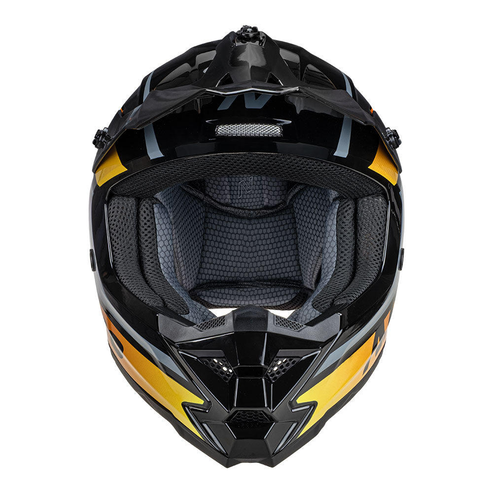 NITRO MX710 Youth Onyx-Q2 Yellow/Red YM