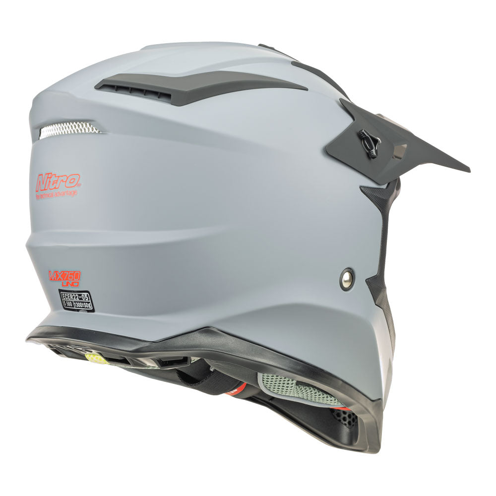 NITRO MX760 Satin Gunmetal/Red Logo S*