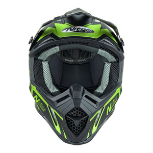 NITRO MX760 Satin Black/Fluro Green L