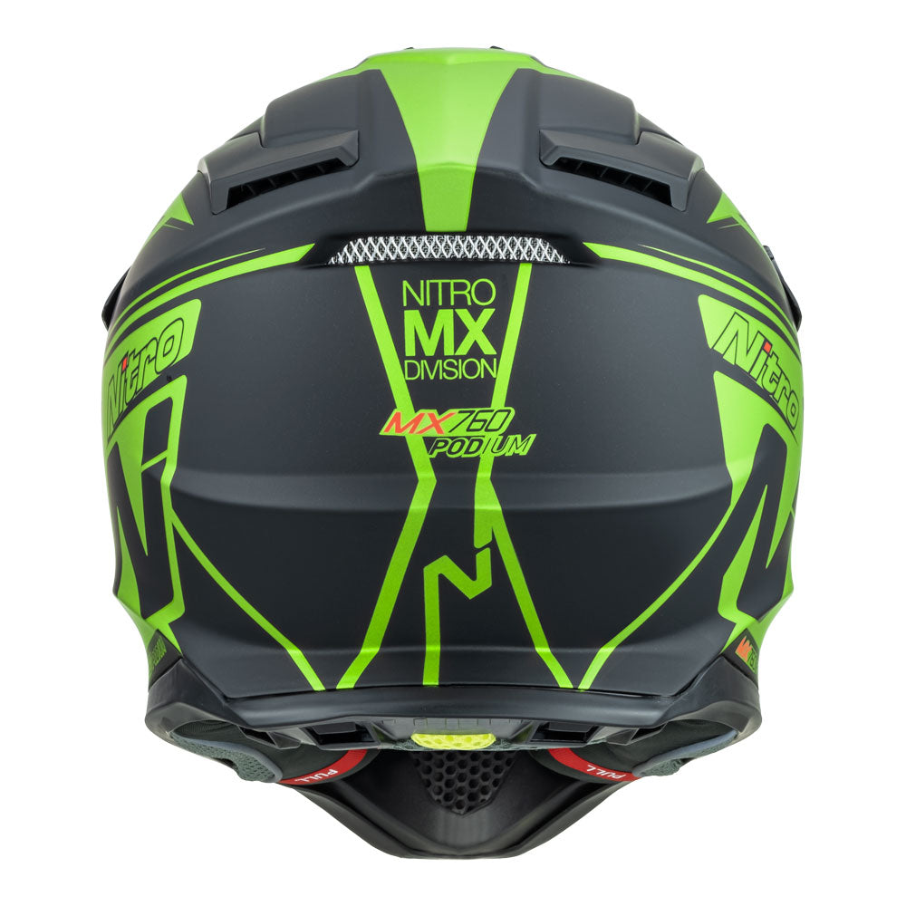 NITRO MX760 Satin Black/Fluro Green M