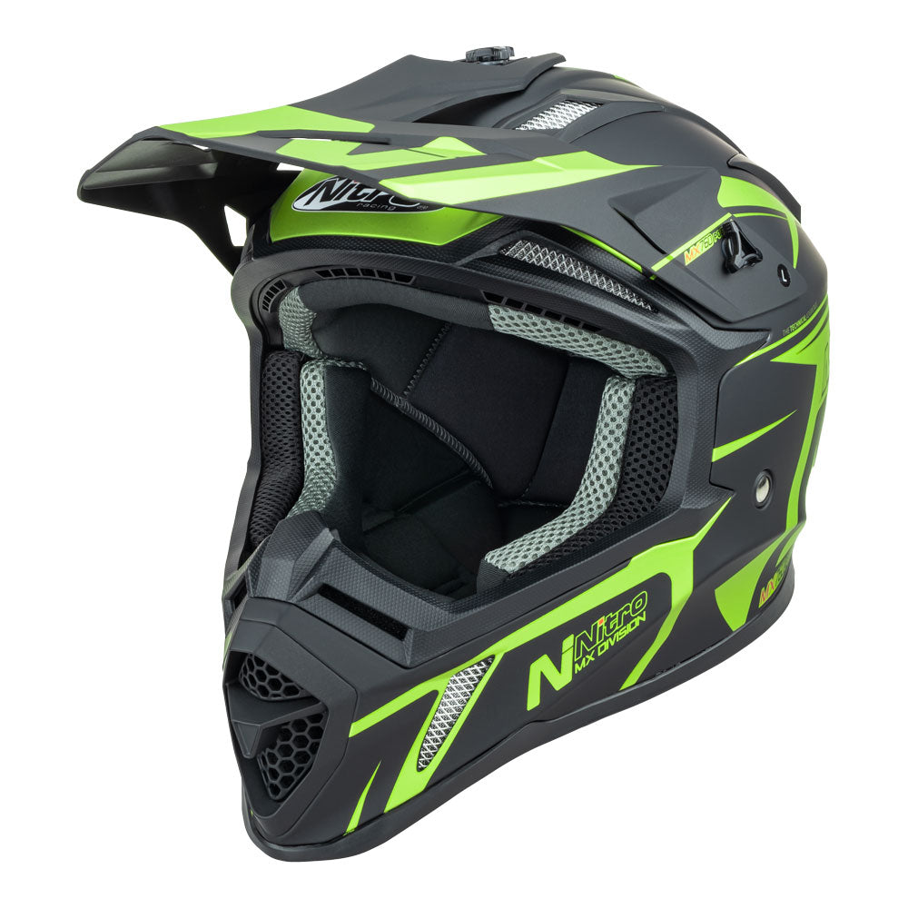 NITRO MX760 Satin Black/Fluro Green M