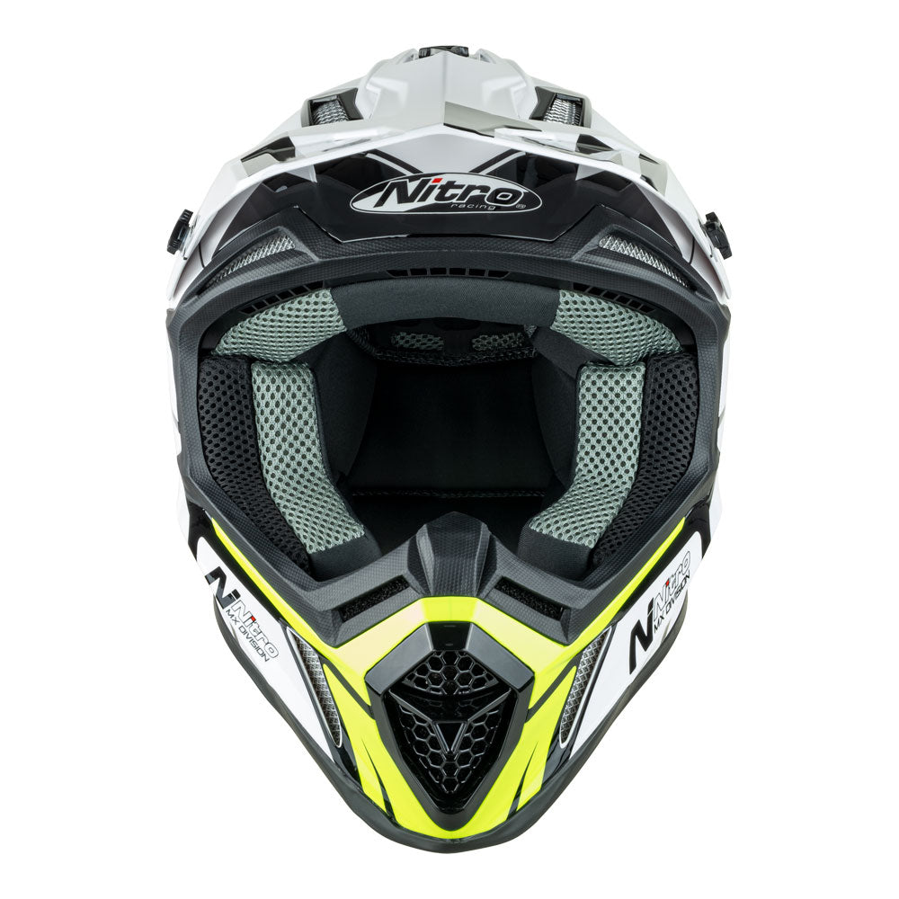 NITRO MX760 White/Grey/Fluro Green XS