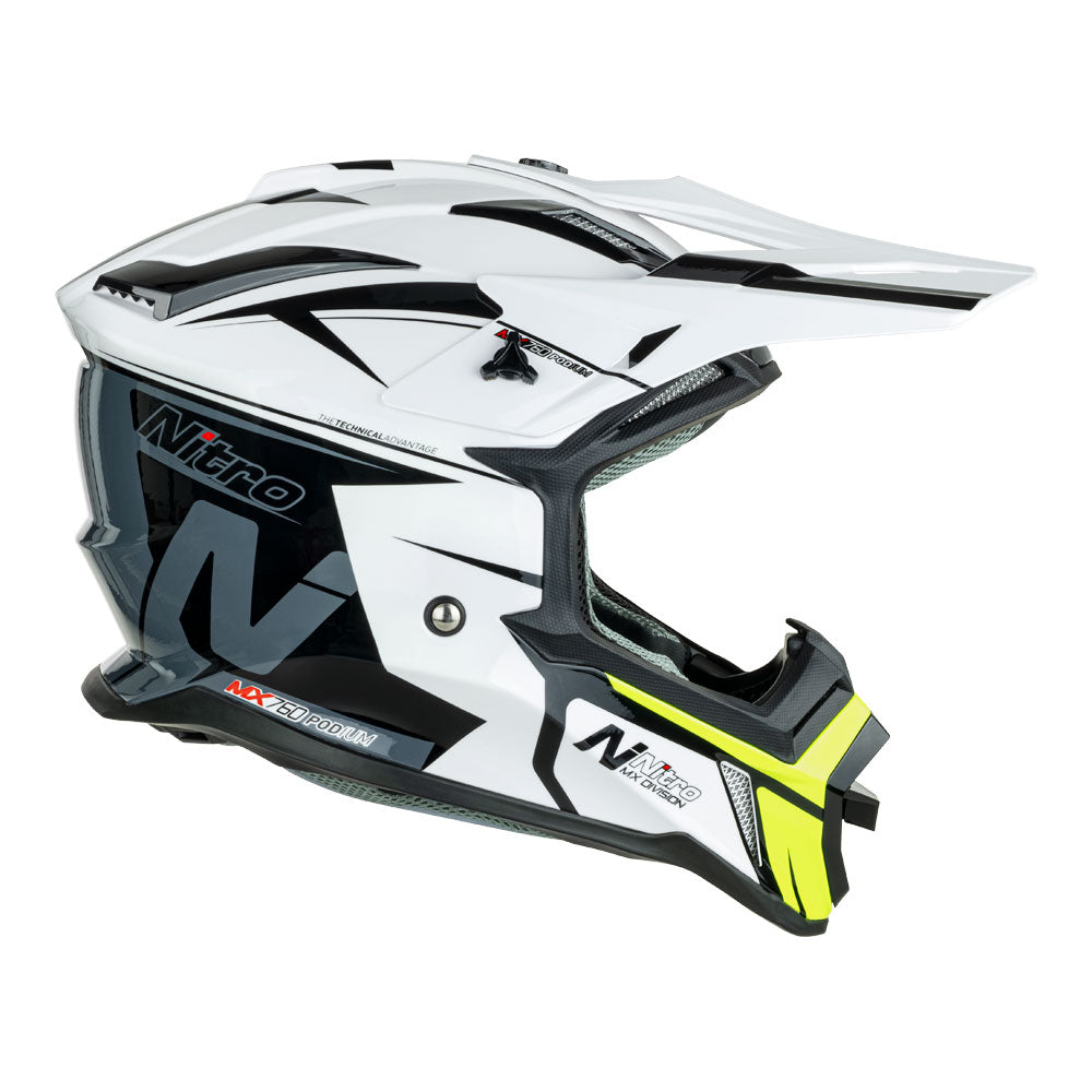 NITRO MX760 White/Grey/Fluro Green XL