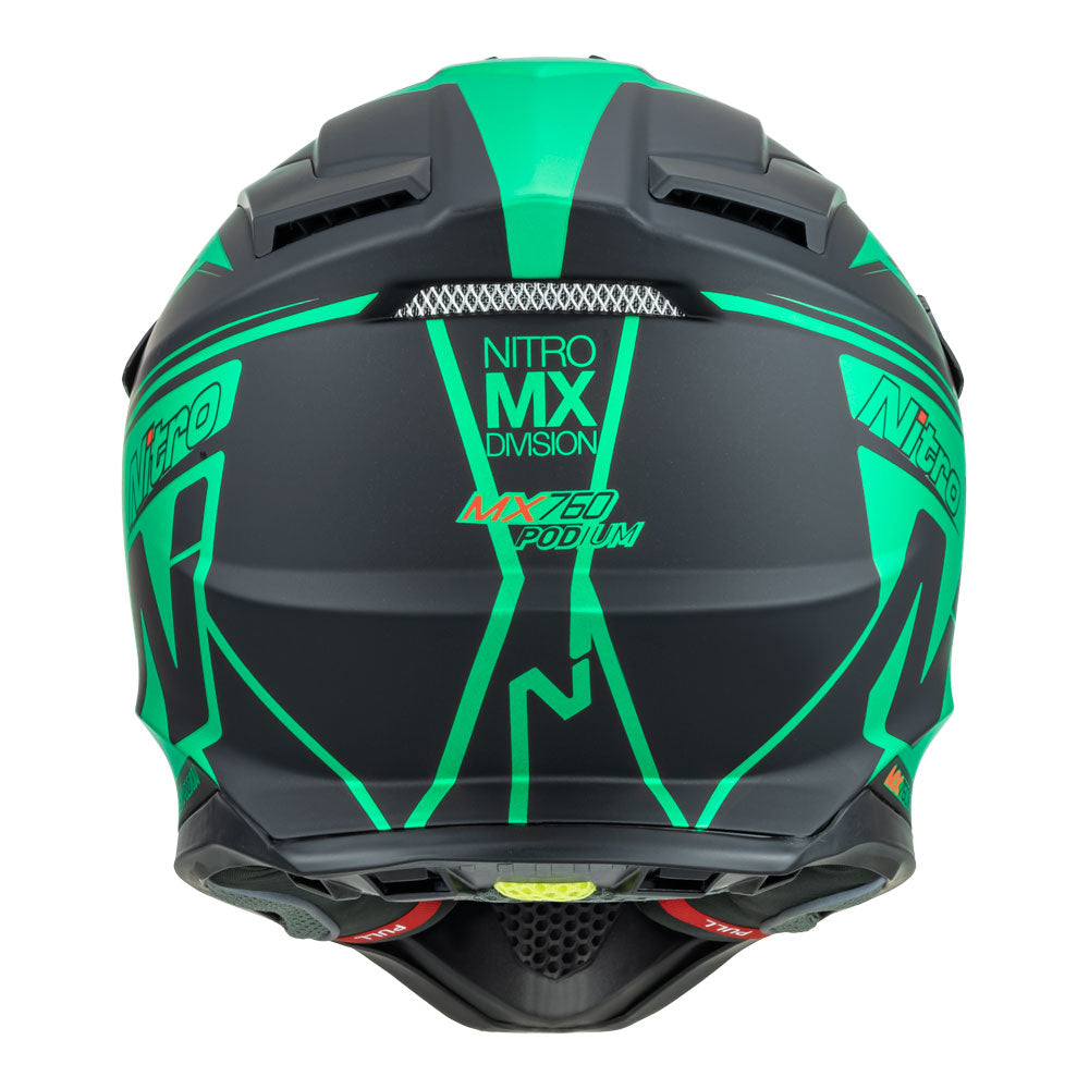 NITRO MX760 Satin Black/Teal XL*