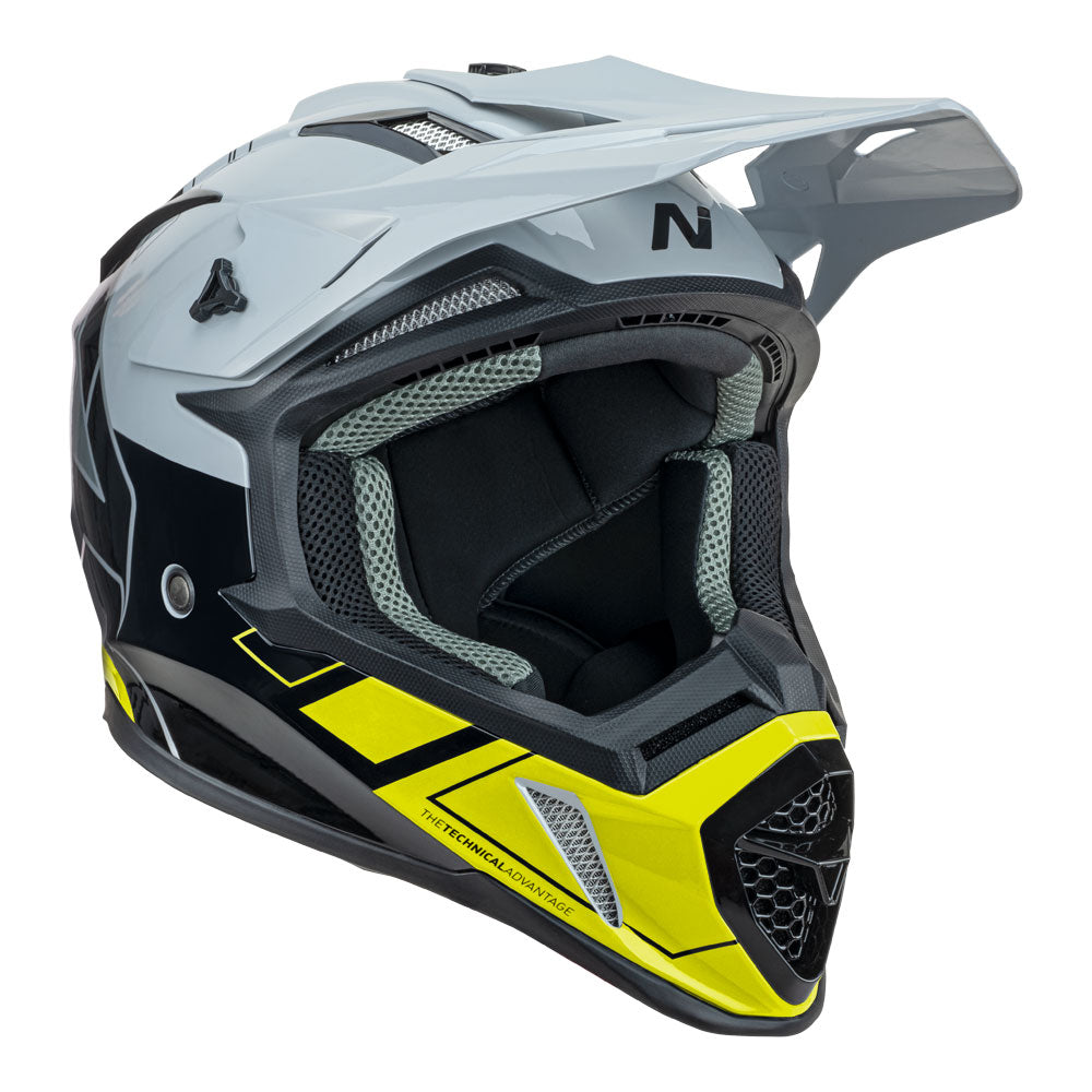 NITRO MX760 Gloss Silver/Grey/Black/Fluro L