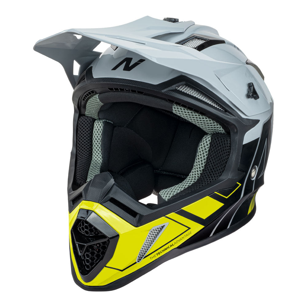 NITRO MX760 Gloss Silver/Grey/Black/Fluro L