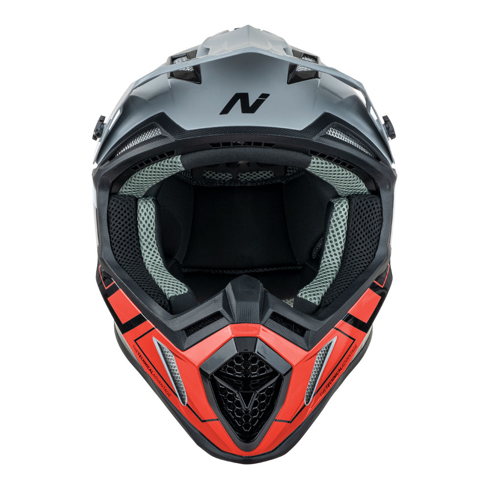 NITRO MX760 Gloss Silver/Grey/Black/Red M