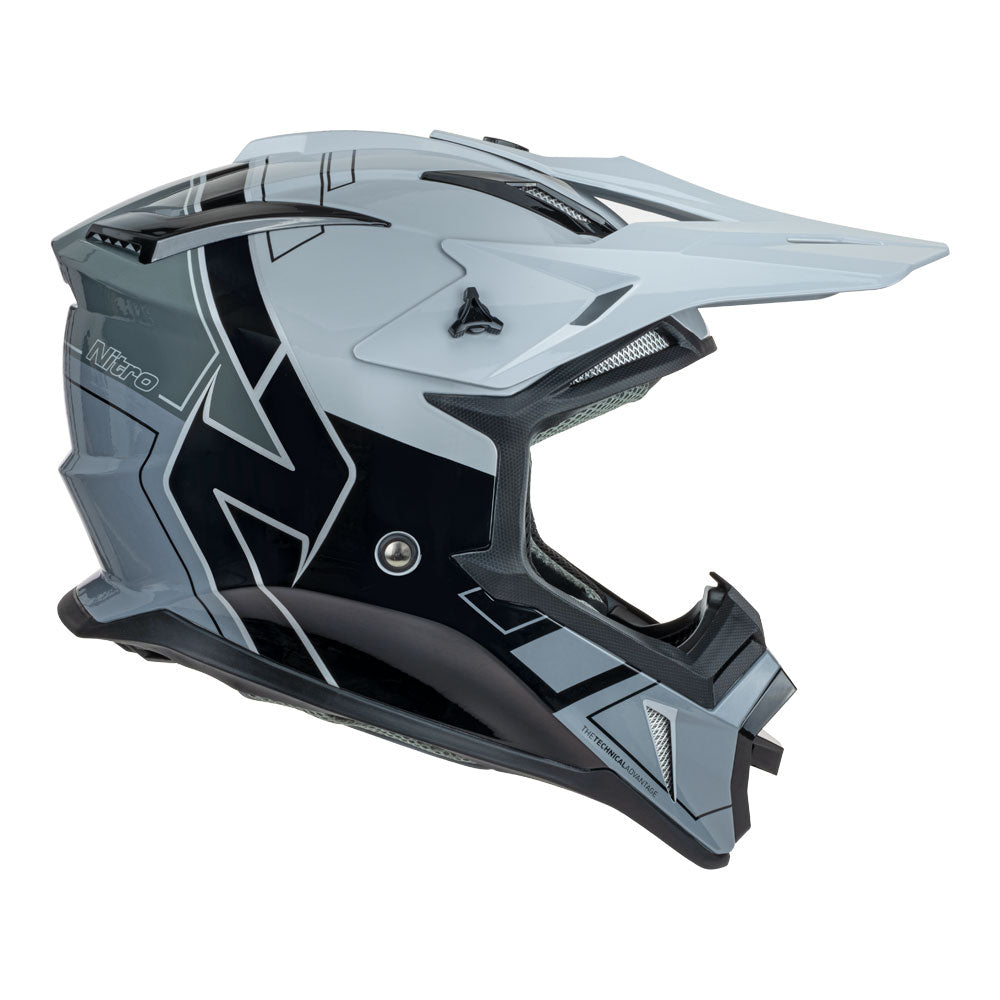 NITRO MX760 Gloss Silver/Grey/Black/Dark Grey M