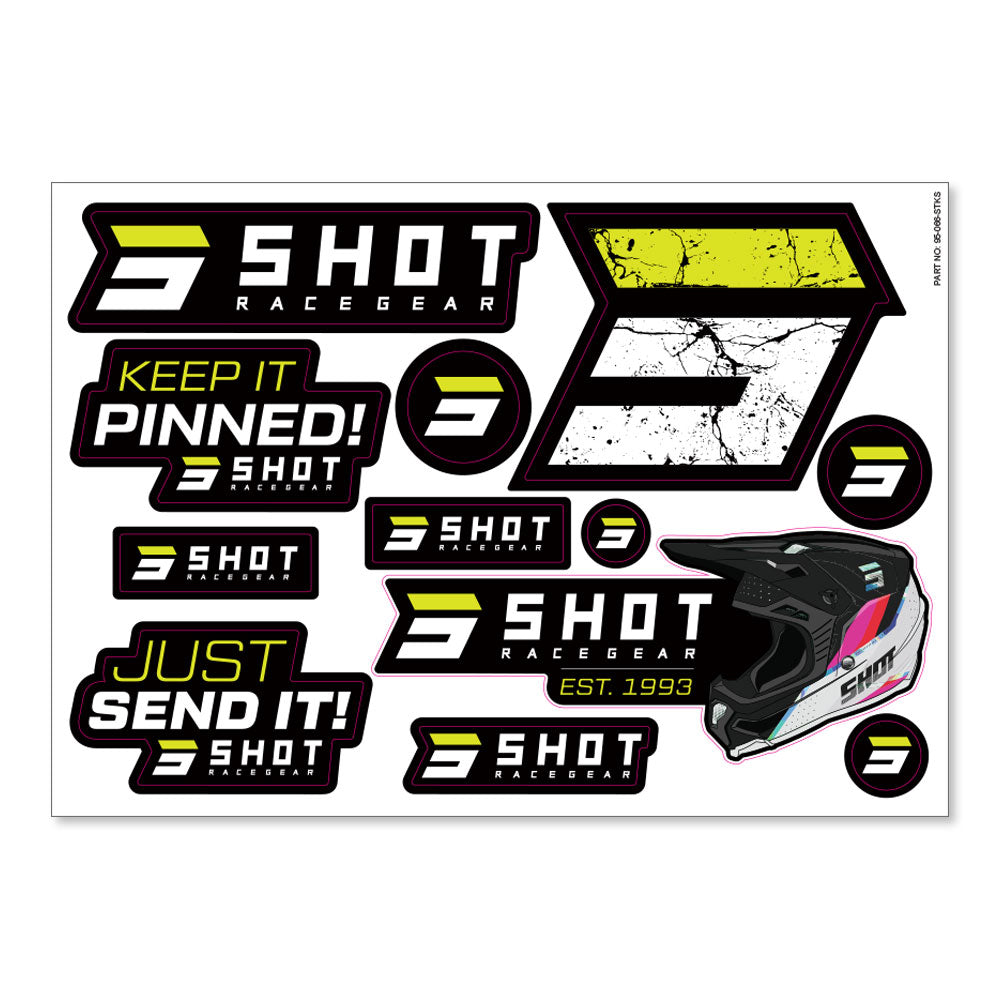 SHOT Sticker Sheet A4 Die Cut