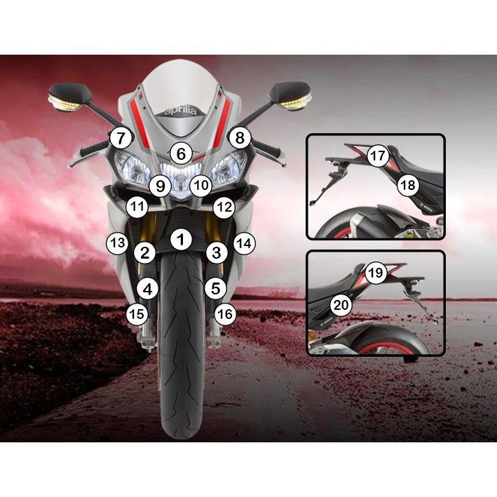 Eazi-Grip Paint Protection Film for Aprilia RSV4, matte